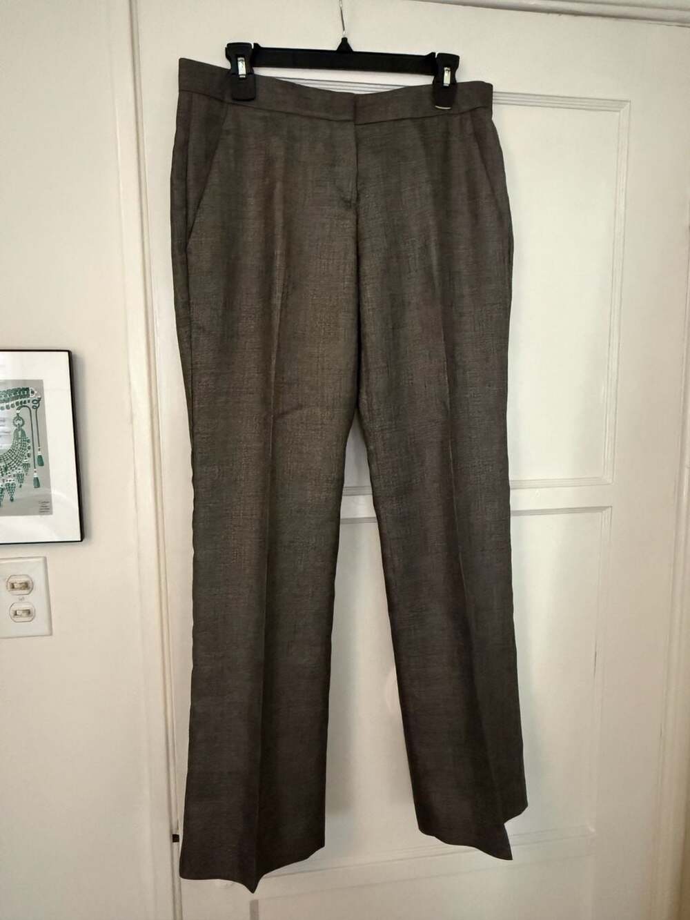 Theory Women's Size 8 Wool Blend Dress Trousers
